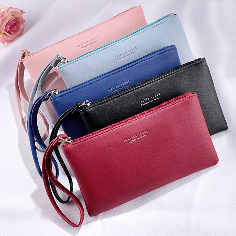 Women Wallet Long Fashion Zipper Clutch Hand Bag 2019 New Mobile Phone Bag Card Holder Coin Purse Thin Wallet