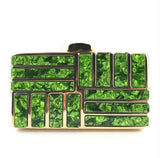 Luxury Brand Design Acrylic Decoration Clutches Women Evening Bags Party Wedding Hand Bag Chain Crossbody Purses Wallet Clutch