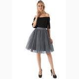 Puffy New Arrival 5 Layer Fashion Women Tulle Skirt Tutu Wedding Bridal Bridesmaid 2019 Overskirt Petticoat Lolita Saia