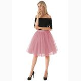 Puffy New Arrival 5 Layer Fashion Women Tulle Skirt Tutu Wedding Bridal Bridesmaid 2019 Overskirt Petticoat Lolita Saia
