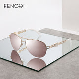 FENCHI sunglasses women uv 400 oculos female glasses sun glasses mirror Pilot Pink feminino zonnebril dames gafas de sol mujer