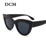 DCM Vintage Sunglasses Women Cat eye Sunglass Retro Sun glasses Female Pink Mirror Eyewear