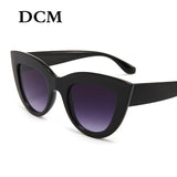 DCM Vintage Sunglasses Women Cat eye Sunglass Retro Sun glasses Female Pink Mirror Eyewear