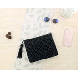 AEQUEEN Women Rattan Clutch Bag Female Straw Bag Bohemian Beach Party Bag Feminina Bolsa White Weaving Flap Handbag Ladies Purse