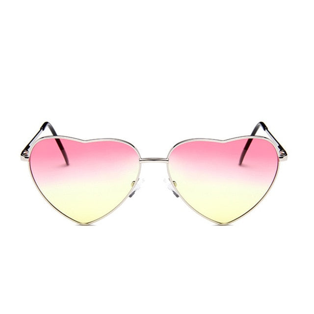 LeonLion 2019 Vintage Heart Sunglasses Women Brand Designer Candy Color Gradient Sun Glasses Outdoor Goggles Party Oculos De Sol