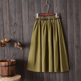 Surmiitro Midi Knee Length Summer Skirt Women With Belt 2019 Fashion Korean Ladies High Waist Pleated A-line School Skirt Female